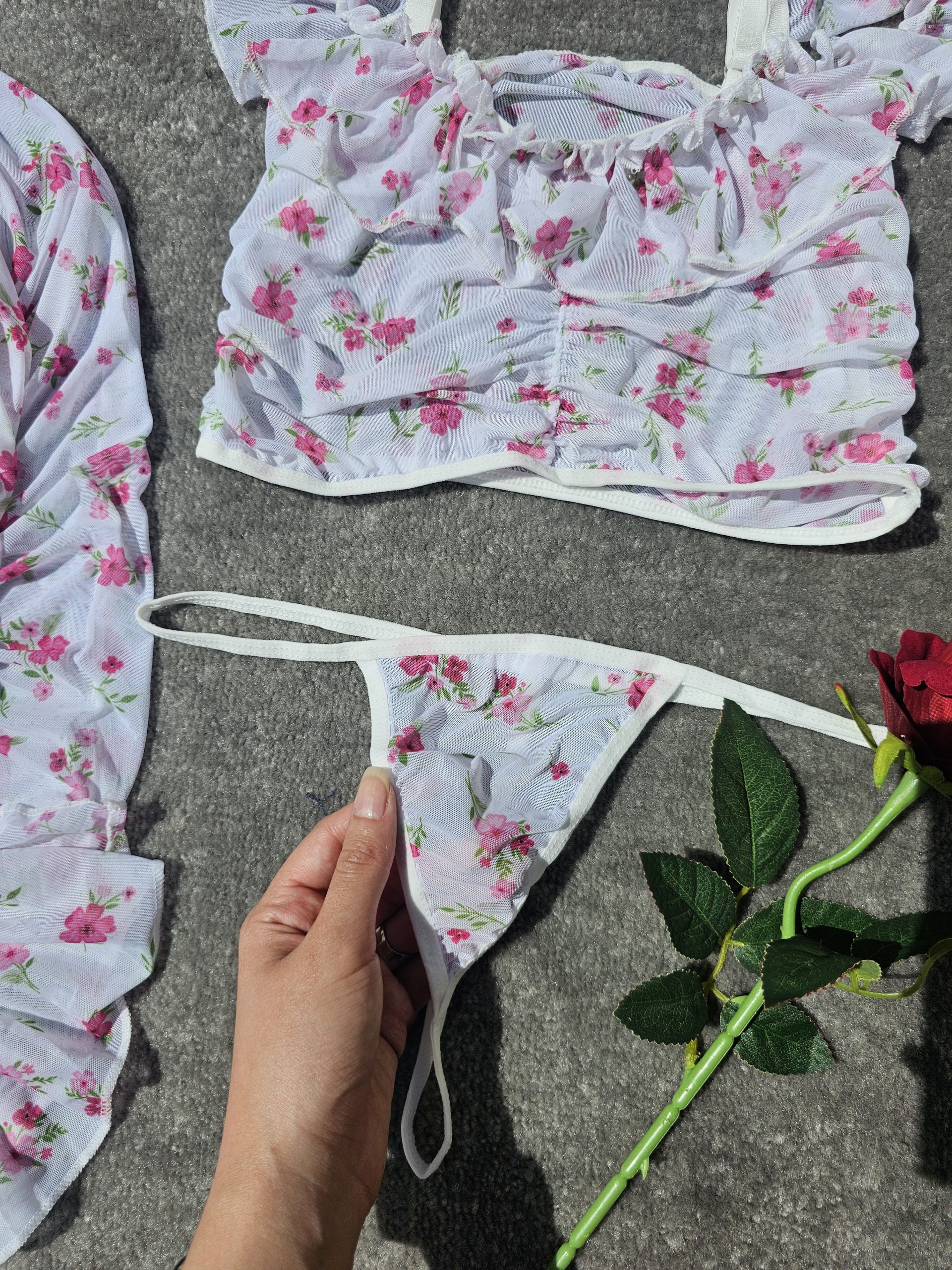 لباس خواب گلدار 1750 - تصویر 8