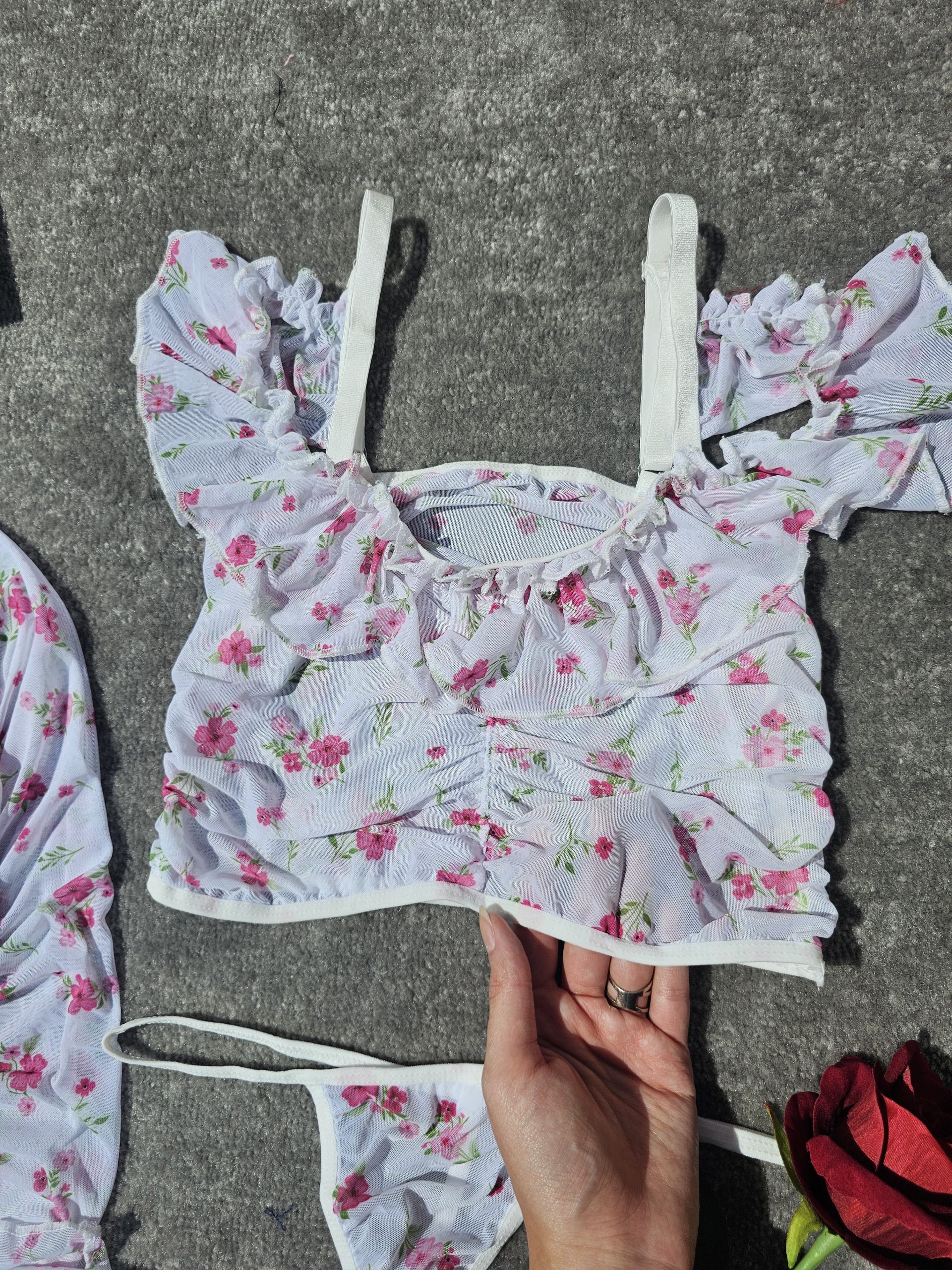 لباس خواب گلدار 1750 - تصویر 9