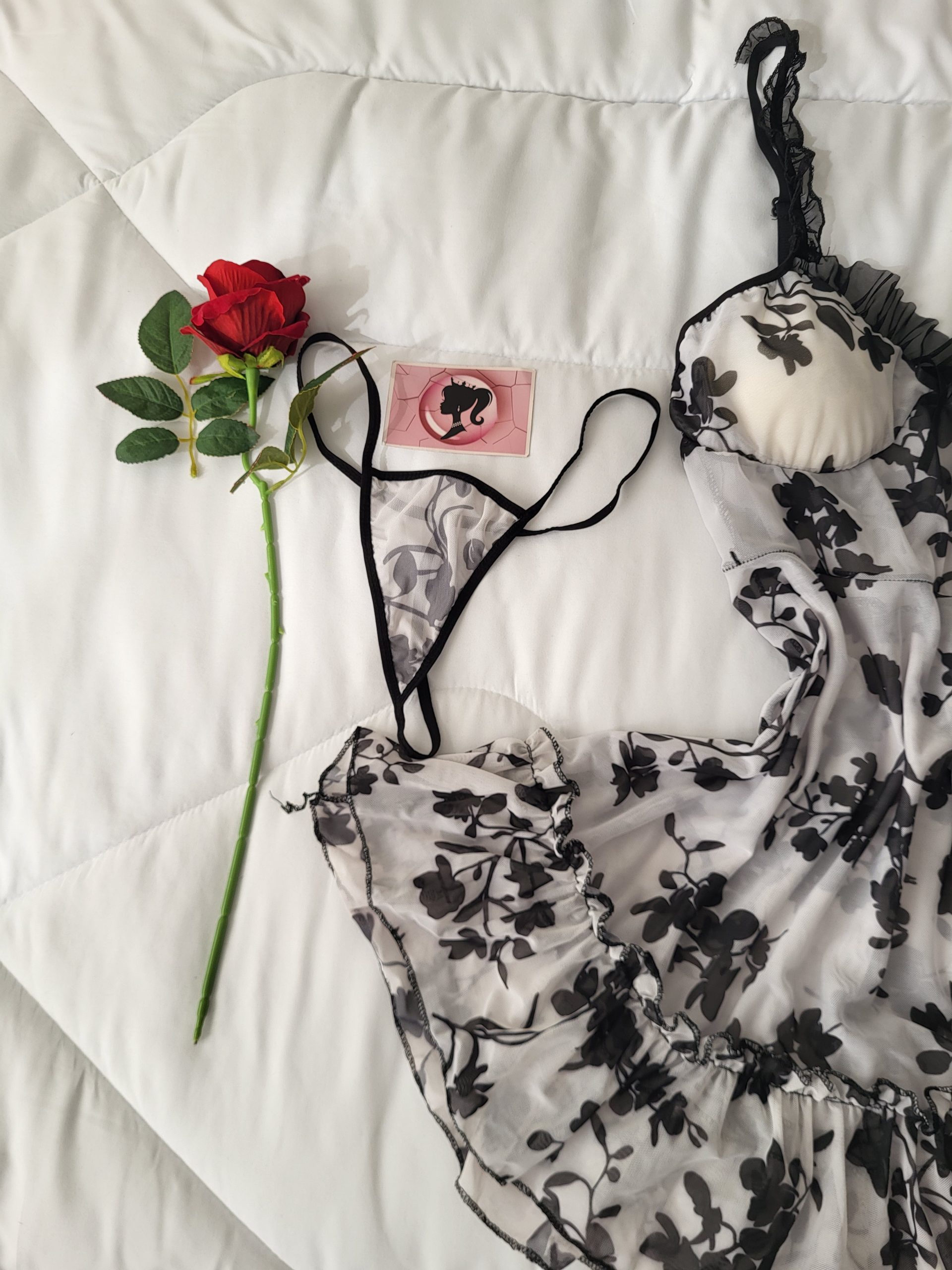 لباس خواب گلدار کد 1412 - تصویر 5