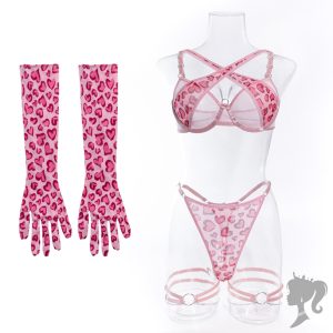 ست چند تیکه پلنگی 8030