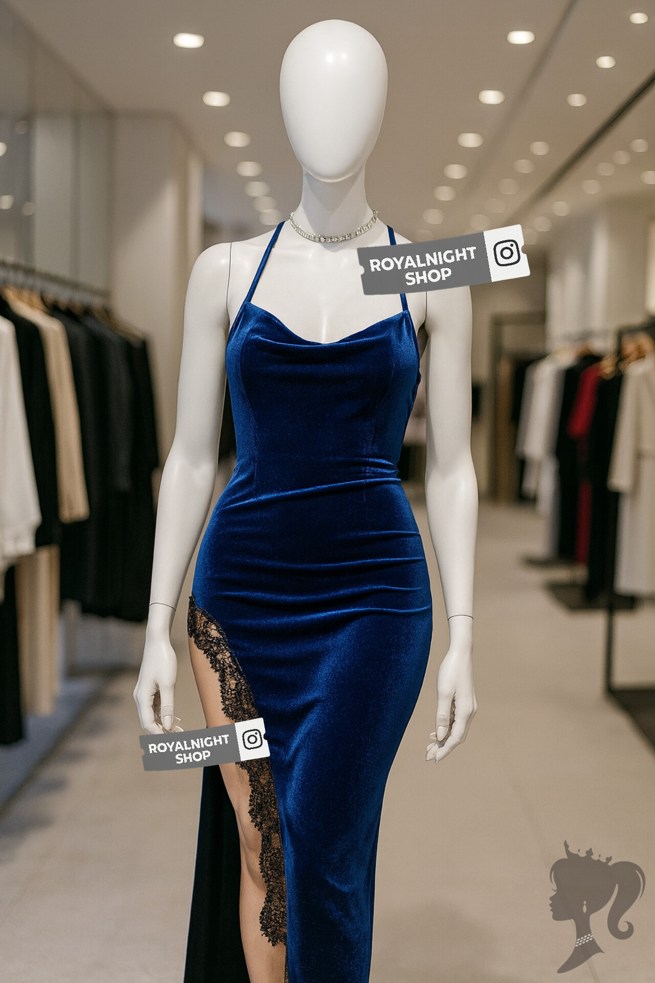 لباس خواب مخمل 77135 - تصویر 11