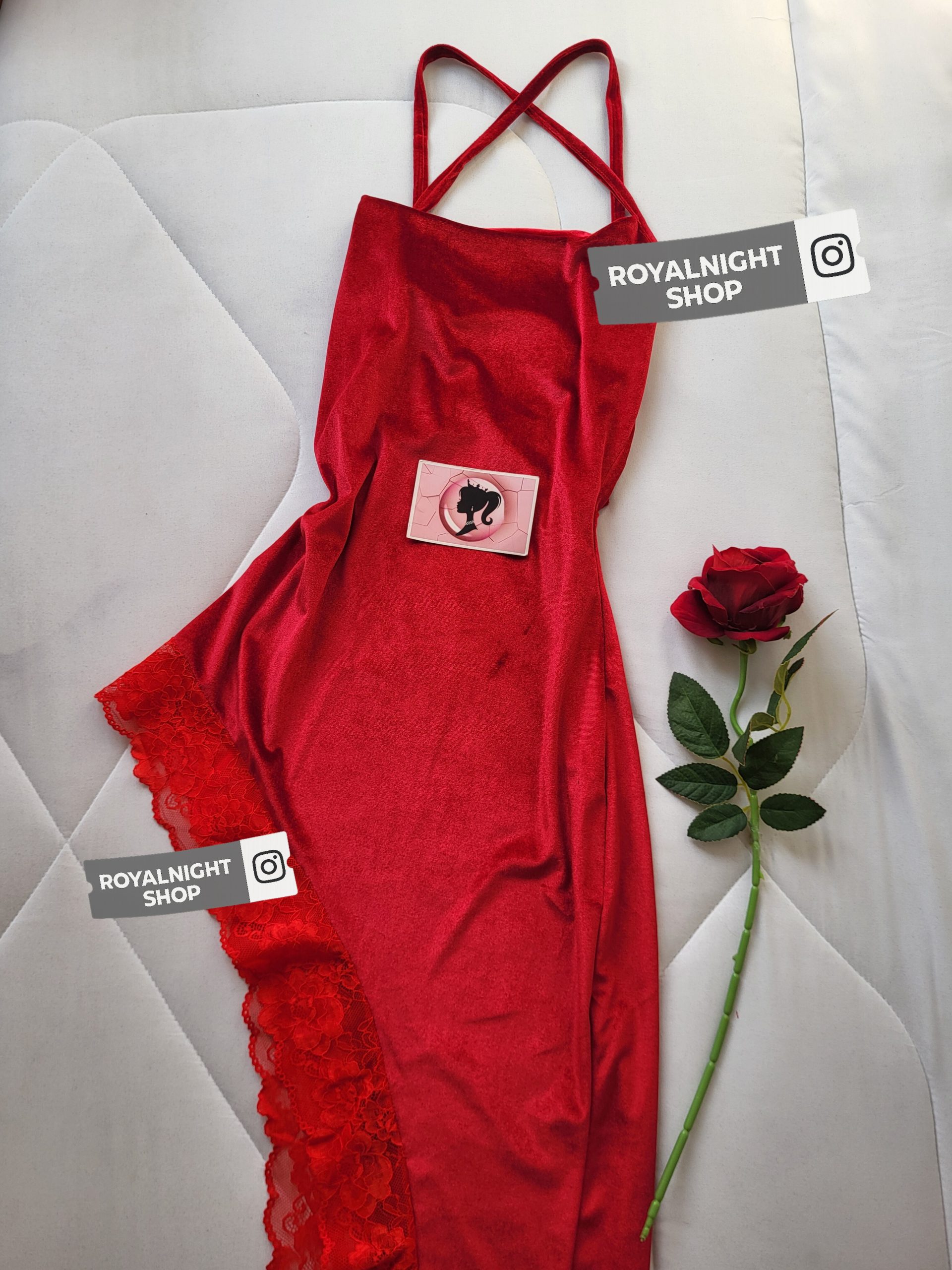 لباس خواب مخمل 77135 - تصویر 2