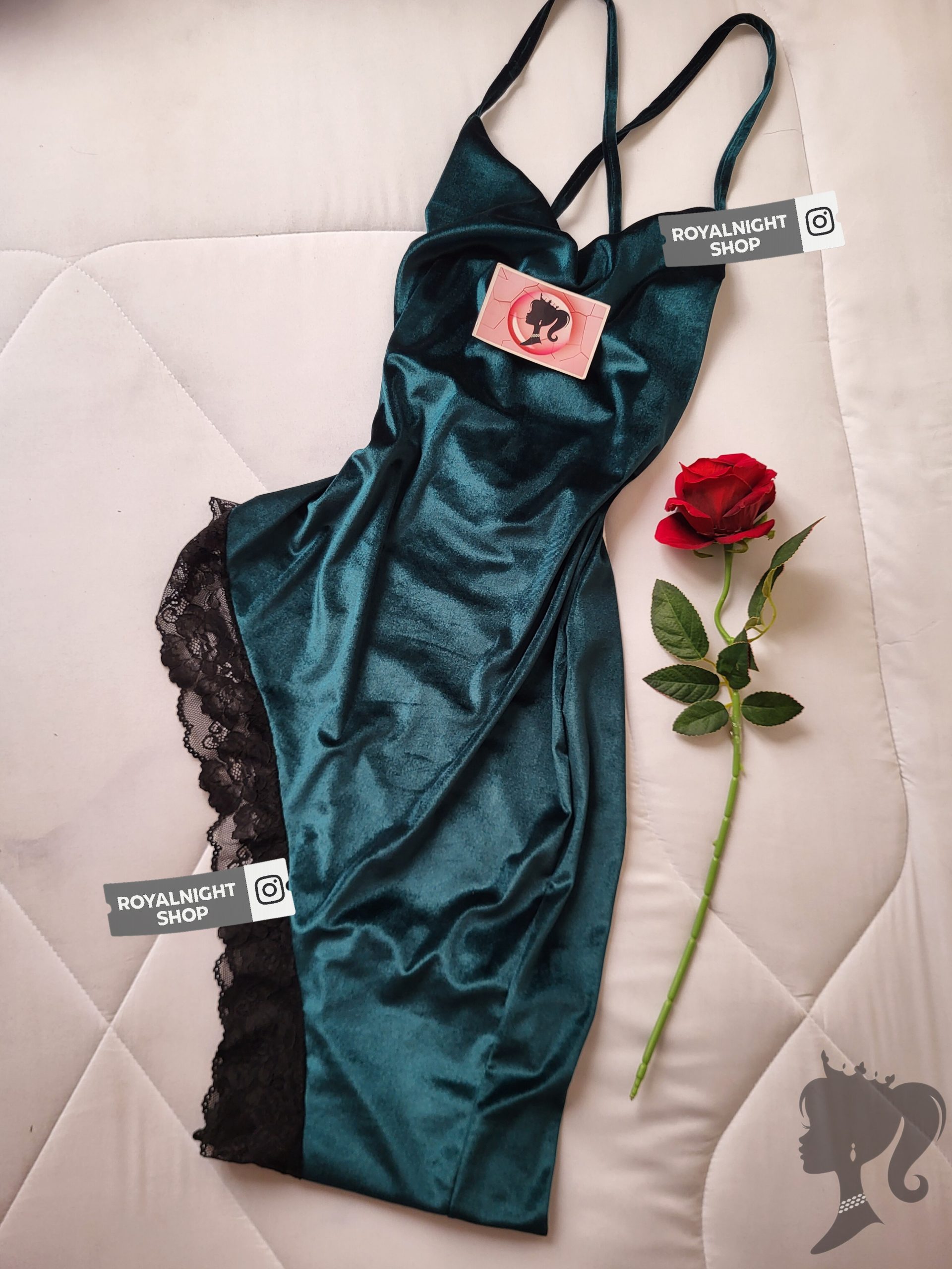 لباس خواب مخمل 77135 - تصویر 10